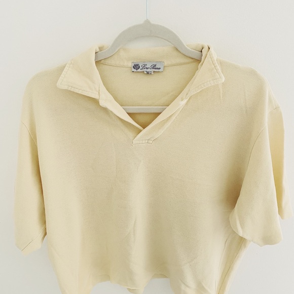 Loro Piana Tops - Polo cropped tee unique Loro Piana